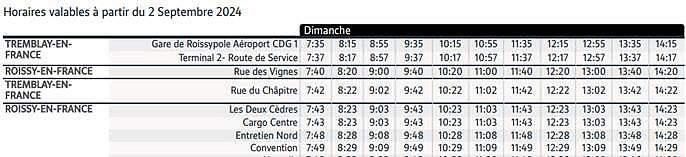 Horaires bus ligne 27 d